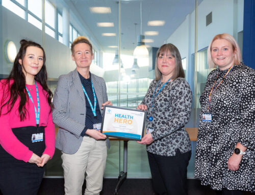 Executive Personal Assistant awarded   health hero for outstanding dedication