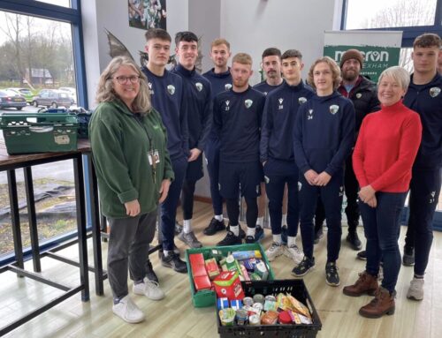 Football club and its charity support food bank appeal
